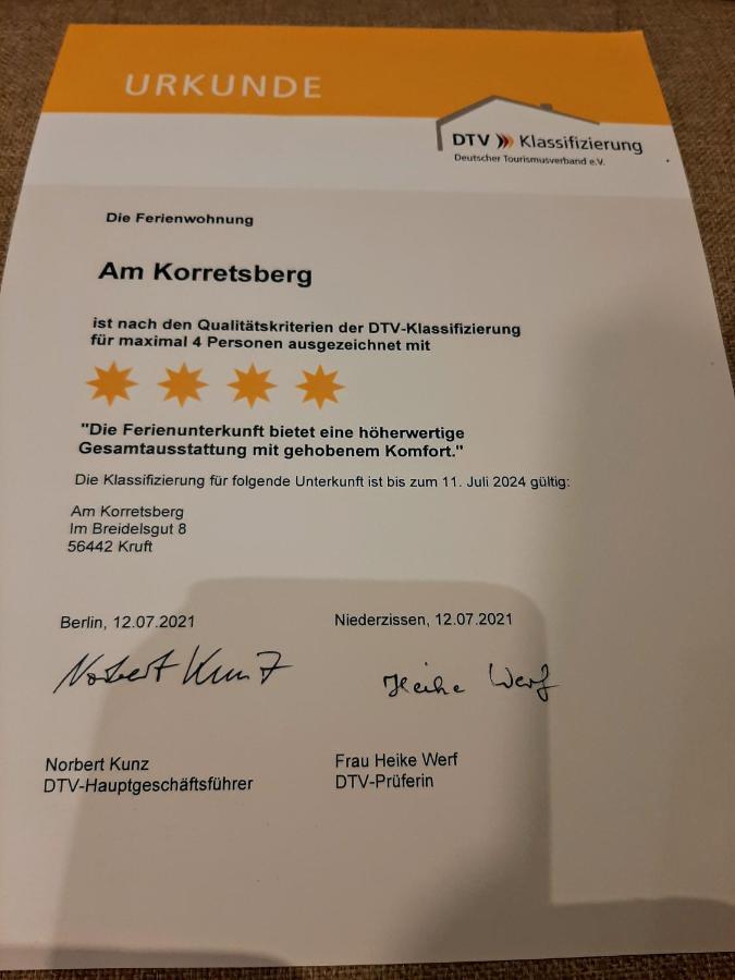 Ferienwohnung Am Korretsberg Kruft المظهر الخارجي الصورة